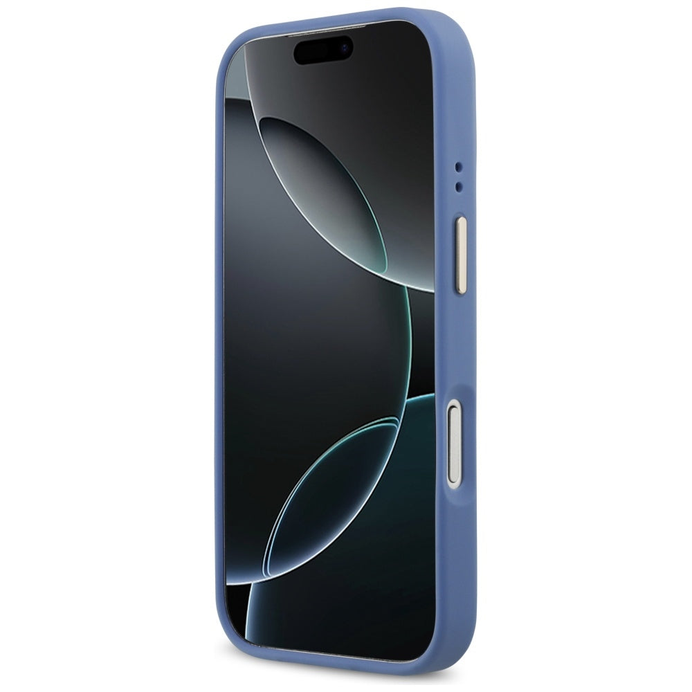 Coque MagSafe pour Apple iPhone 17 Pro Max, Guess, 4G Stripe, Bleue