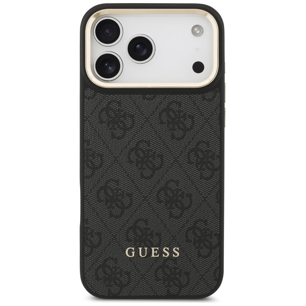 Custodia MagSafe per Apple iPhone 17 Pro Max, Guess, Cardslot 4G, Nera