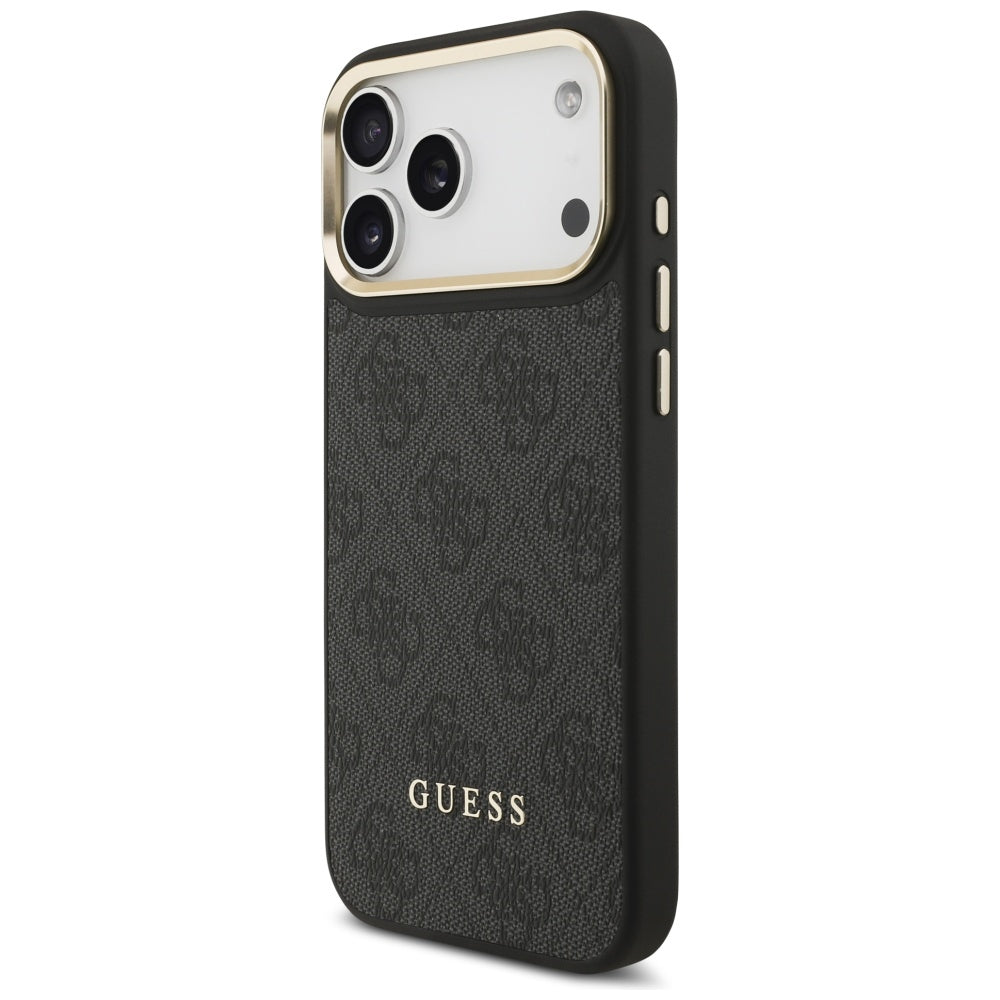Custodia MagSafe per Apple iPhone 17 Pro Max, Guess, Cardslot 4G, Nera