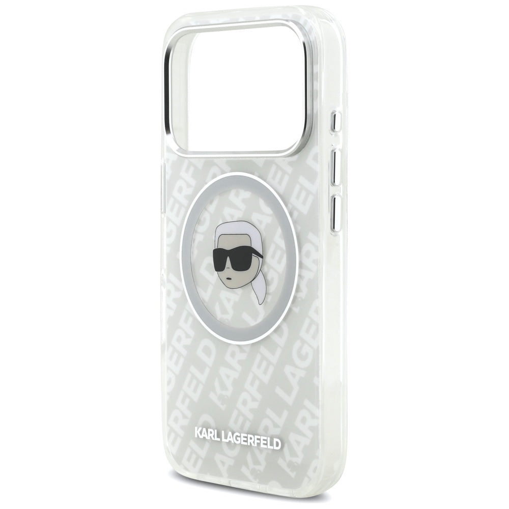 Custodia MagSafe per Apple iPhone 17 Pro Max, Karl Lagerfeld, IML Karl`s Head, Grigio