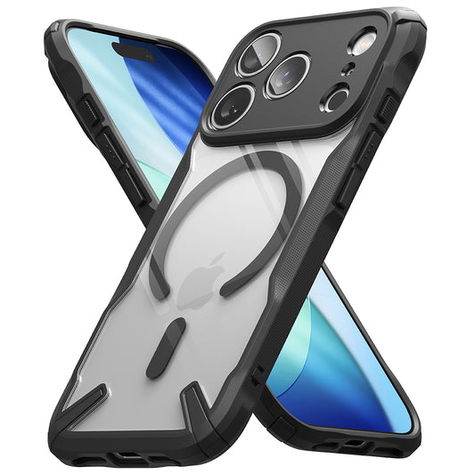 Custodia MagSafe per Apple iPhone 17 Pro Max, Ringke, Fusion X, Nera