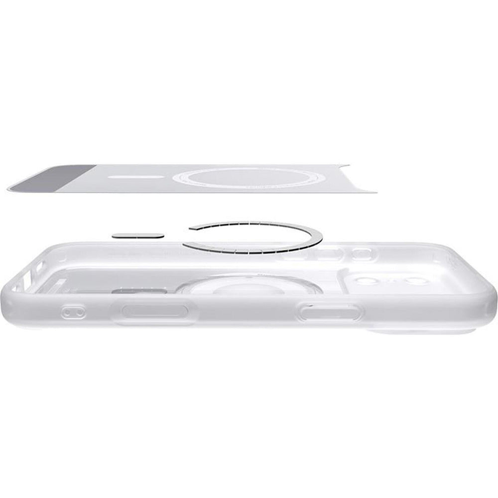 Custodia MagSafe per Apple iPhone 17 Pro Max, Spigen, Ultra Hybrid Classic, Argento