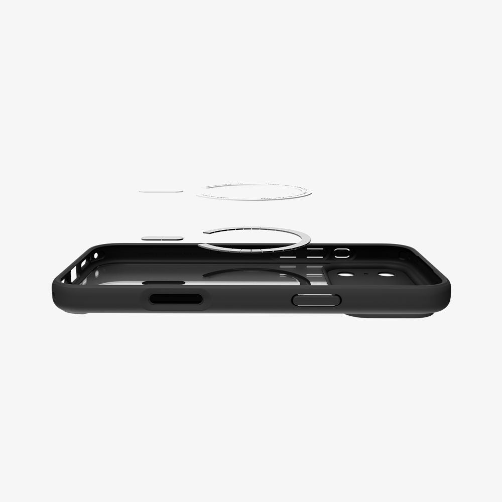 MagSafe Case for Apple iPhone 17 Pro Max, Spigen, Ultra Hybrid, Satin Black Orange ACS10482