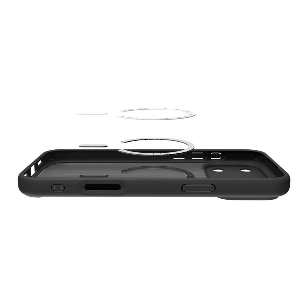 Custodia MagSafe per Apple iPhone 17 Pro Max, Spigen, Ultra Hybrid, Nera Satinata ACS10285