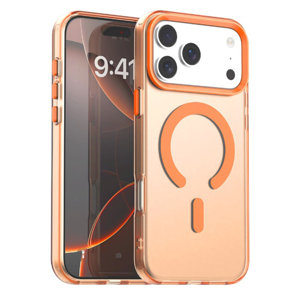 Custodia MagSafe per Apple iPhone 17 Pro Max, Techsuit, CandyCase, Arancione