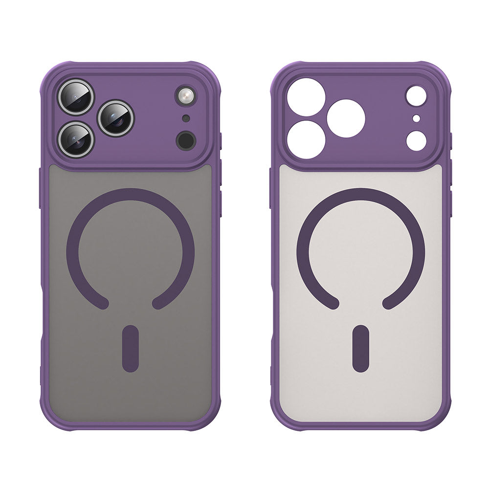 Custodia MagSafe per Apple iPhone 17 Pro Max, Techsuit, HaloFrost II, Viola