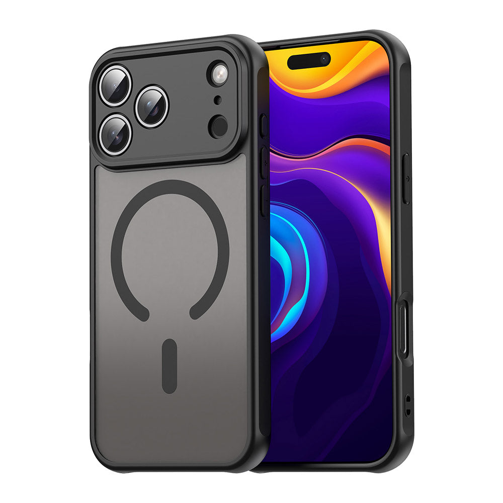 Custodia MagSafe per Apple iPhone 17 Pro Max, Techsuit, HaloFrost II, Nera