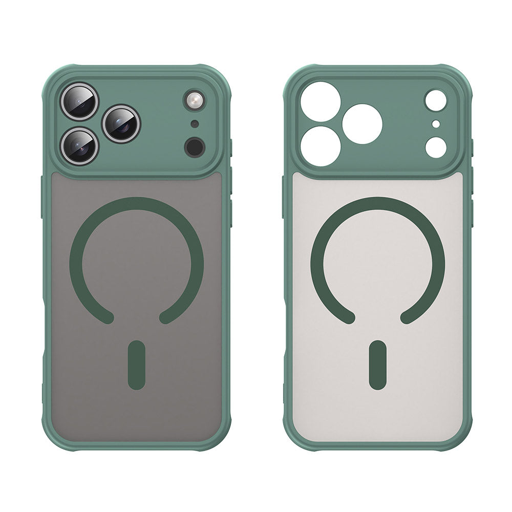 Custodia MagSafe per Apple iPhone 17 Pro Max, Techsuit, HaloFrost II, Verde