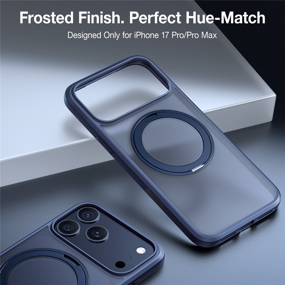 Custodia MagSafe per Apple iPhone 17 Pro Max, Torras, Ostand Pro, Blu navy