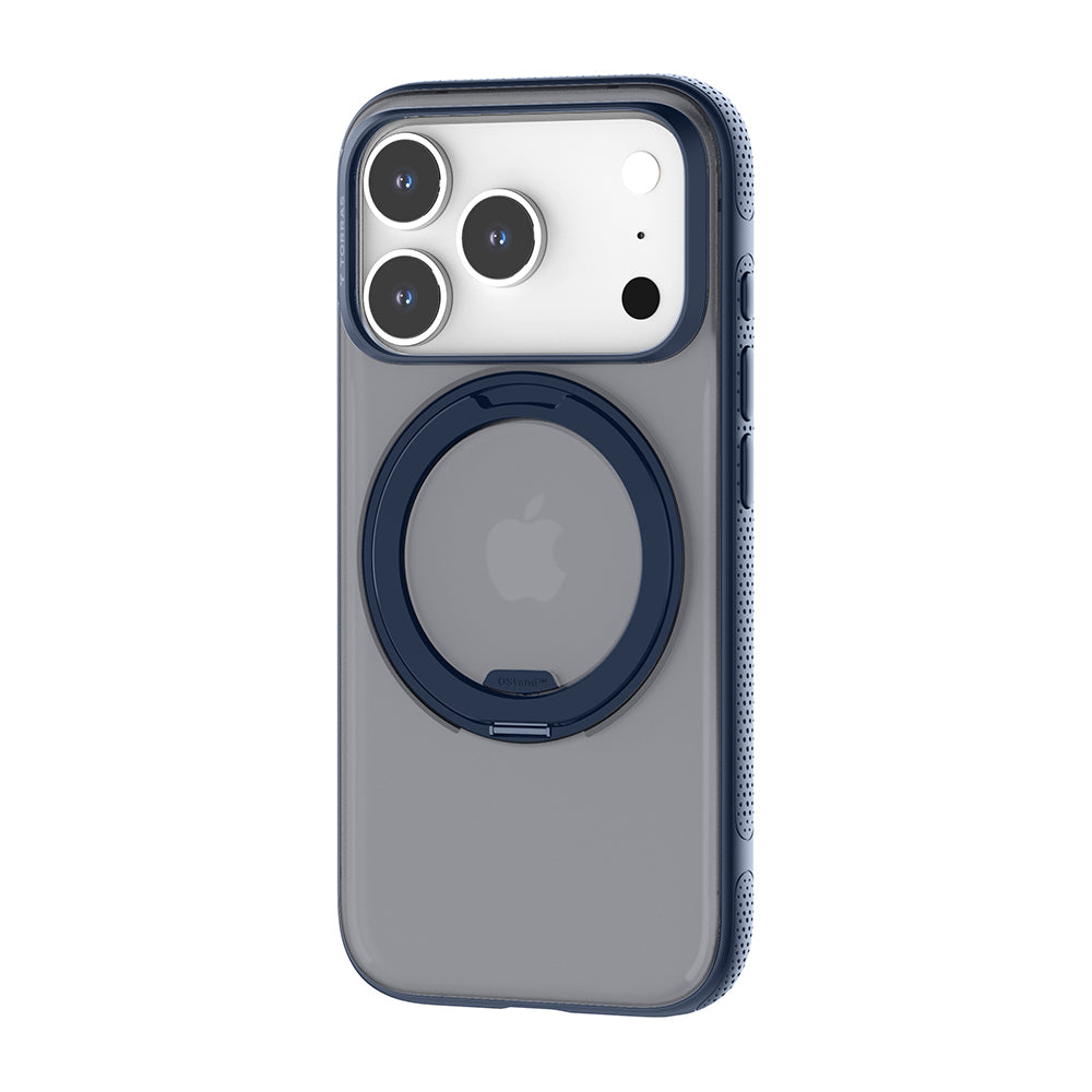 Custodia MagSafe per Apple iPhone 17 Pro Max, Torras, Ostand R Fitness, Blu navy