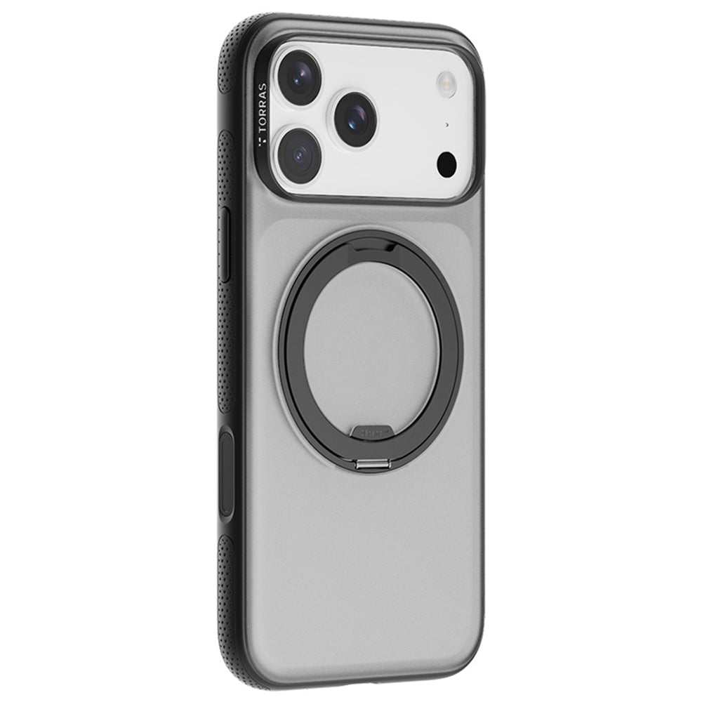Coque MagSafe pour Apple iPhone 17 Pro Max, Torras, Ostand R Fitness, Noire