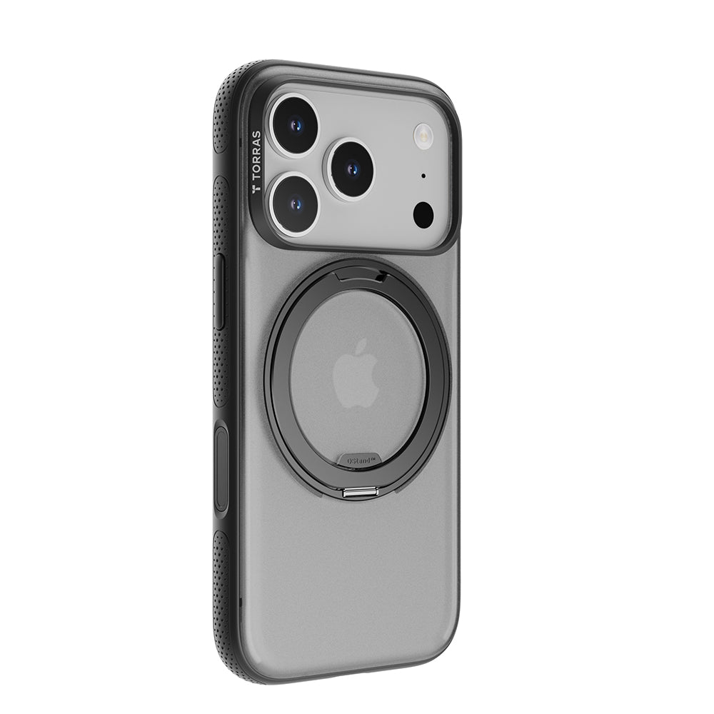 Coque MagSafe pour Apple iPhone 17 Pro Max, Torras, Ostand R Fitness, Noire