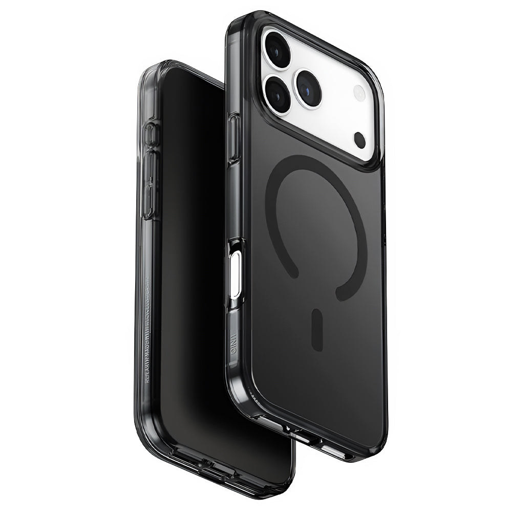 Coque MagSafe pour Apple iPhone 17 Pro Max, UNIQ, Clario MagClick, Noire