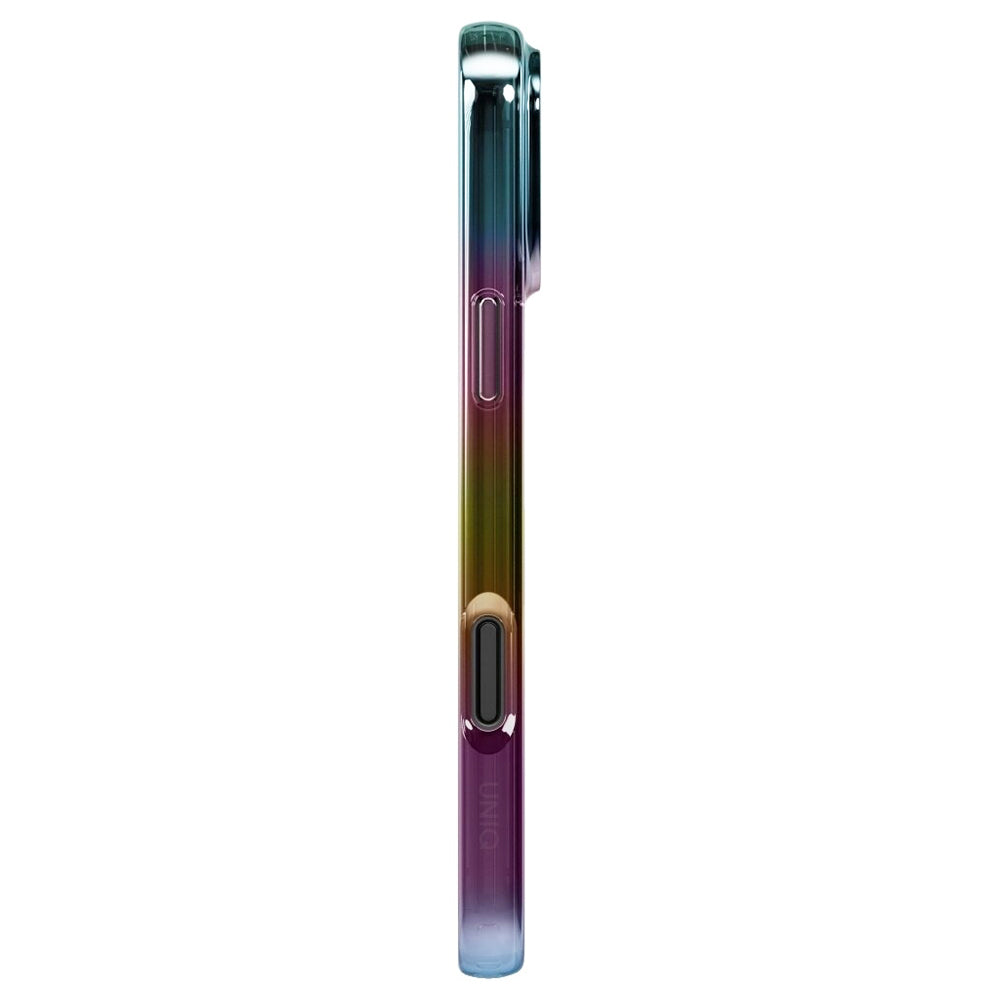 Custodia MagSafe per Apple iPhone 17 Pro Max, UNIQ, Iridescia MagClick, Aurora