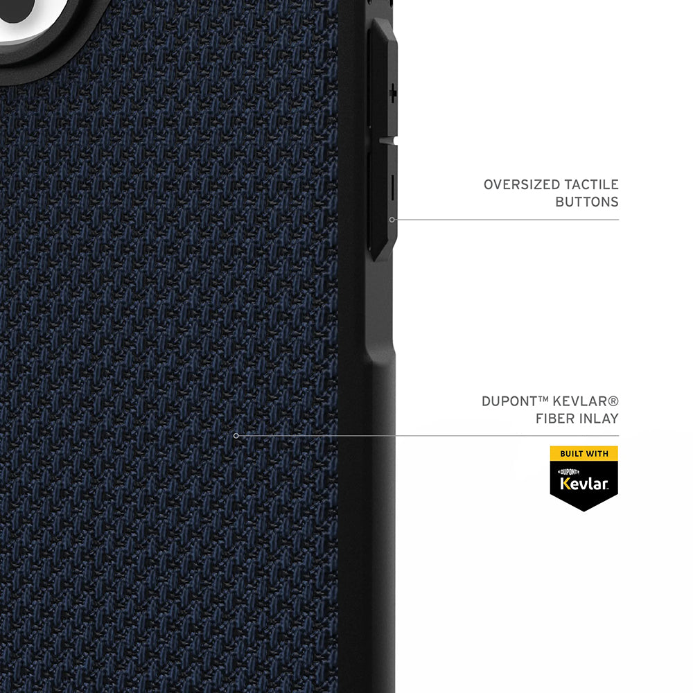 Coque MagSafe pour Apple iPhone 17 Pro Max, Urban Armor Gear, Metropolis LT Kevlar, Bleu Marine