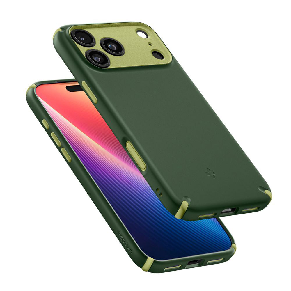 Custodia MagSafe per Apple iPhone 17 Pro, Spigen, Caseology Nano Pop Hybrid, Verde ACS11150