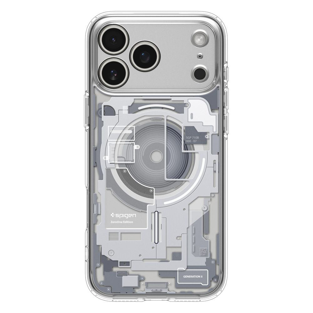 Custodia MagSafe per Apple iPhone 17 Pro, Spigen, Ultra Hybrid Zero One, Bianca ACS10351