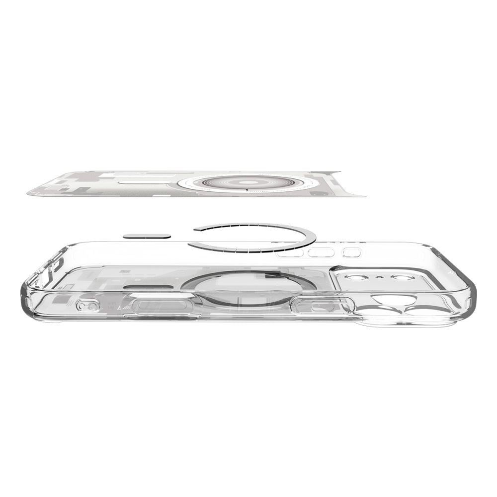 Custodia MagSafe per Apple iPhone 17 Pro, Spigen, Ultra Hybrid Zero One, Bianca ACS10351
