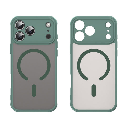 Custodia MagSafe per Apple iPhone 17 Pro, Techsuit, HaloFrost II, Verde