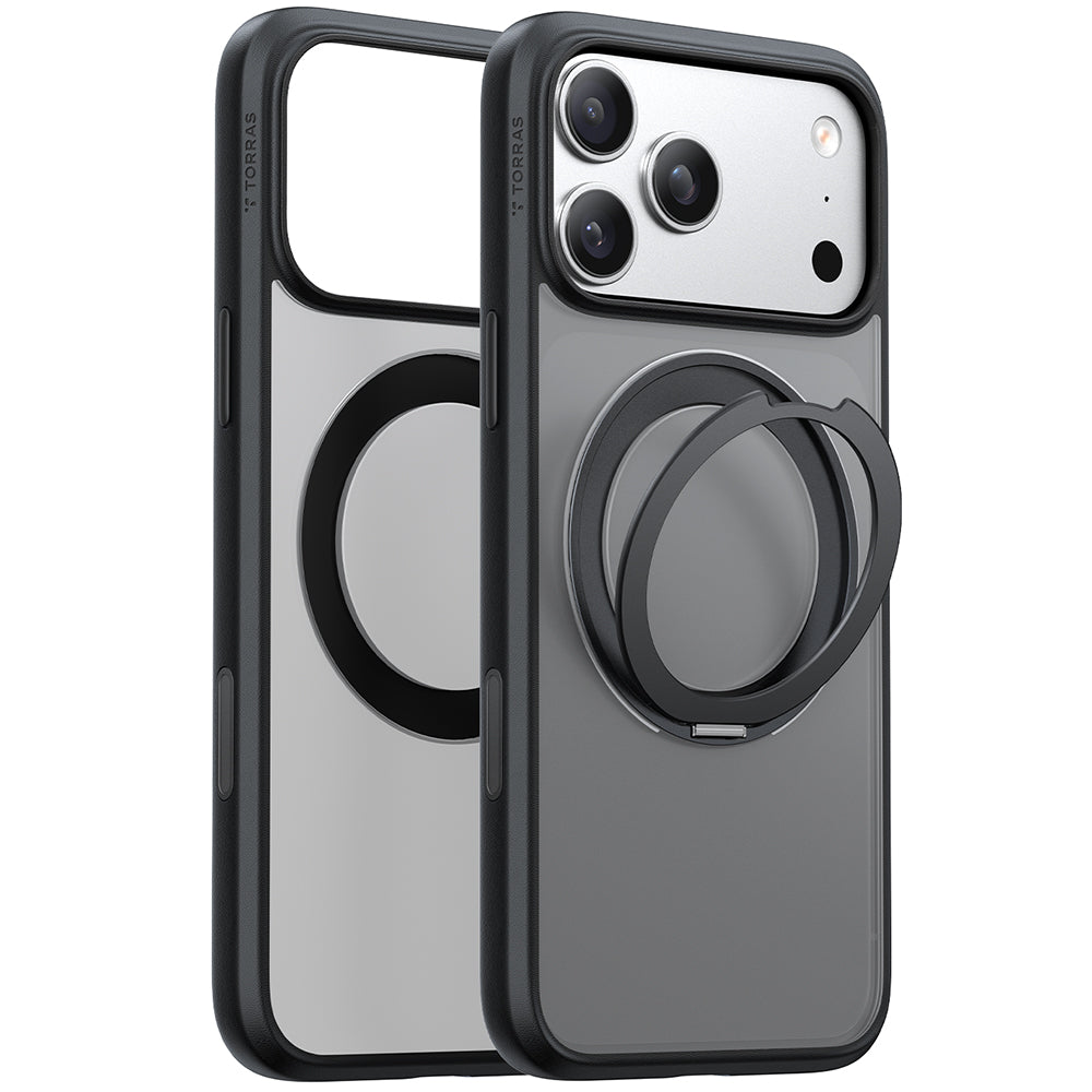 Custodia MagSafe per Apple iPhone 17 Pro, Torras, Ostand Pro, Nera