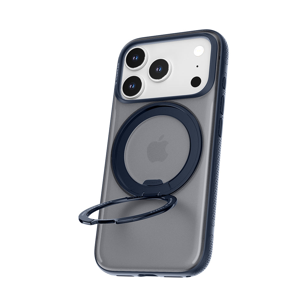 Custodia MagSafe per Apple iPhone 17 Pro, Torras, Ostand R Fitness, Blu navy