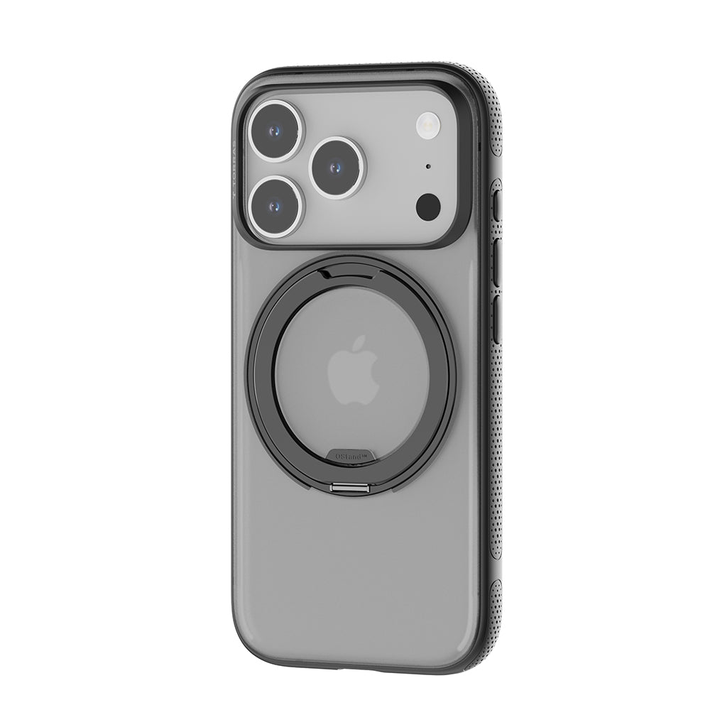 Custodia MagSafe per Apple iPhone 17 Pro, Torras, Ostand R Fitness, Nera