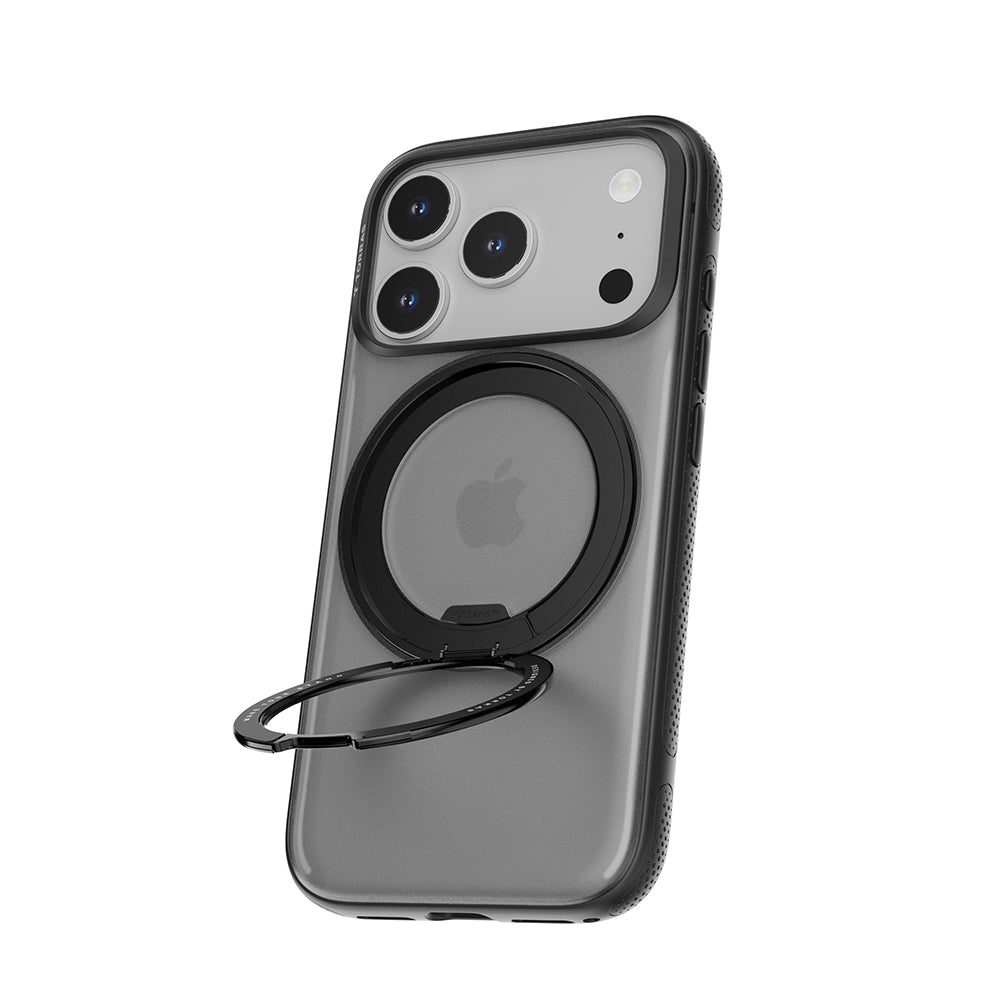 Custodia MagSafe per Apple iPhone 17 Pro, Torras, Ostand R Fitness, Nera