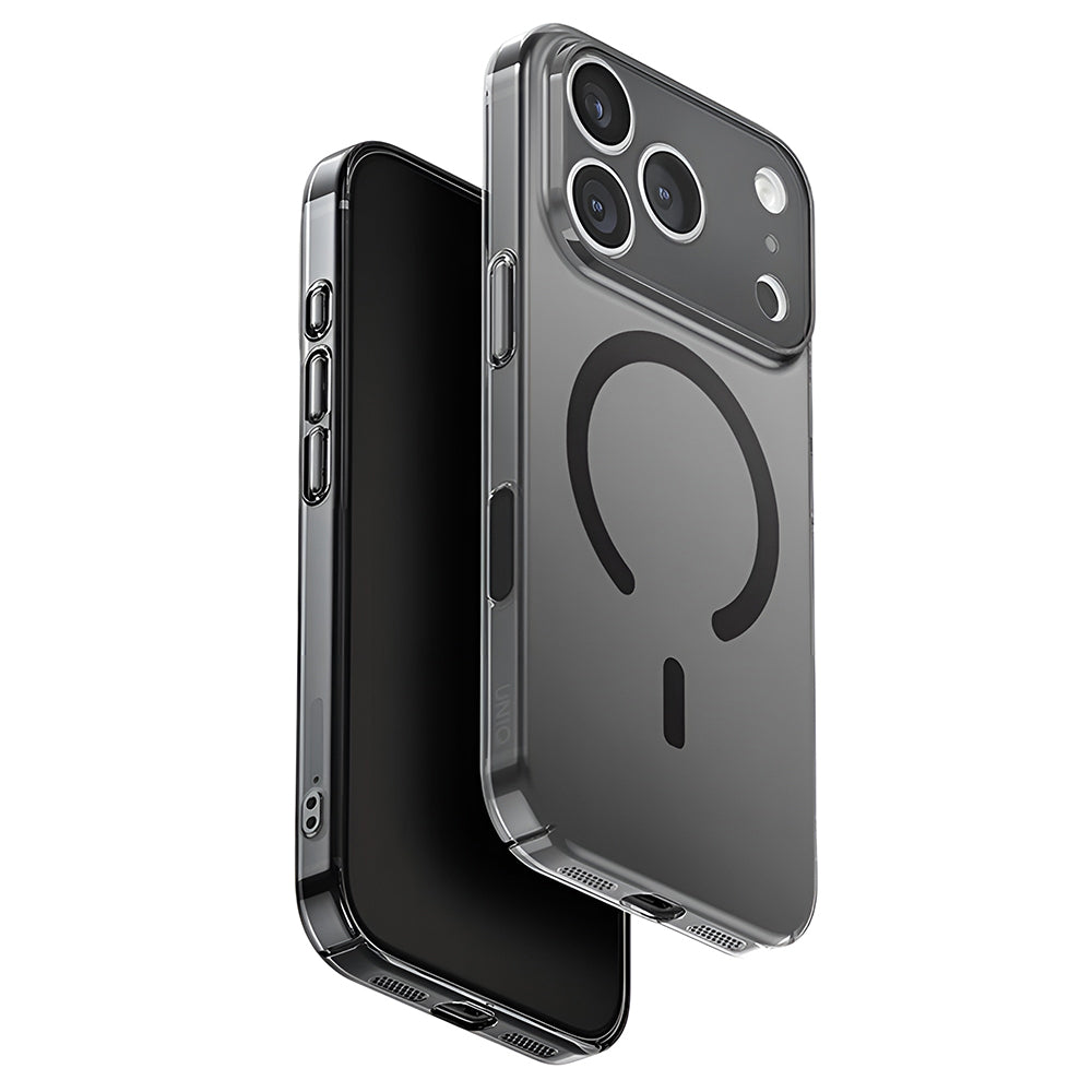 Custodia MagSafe per Apple iPhone 17 Pro, UNIQ, AirSuit MagClick, Nera