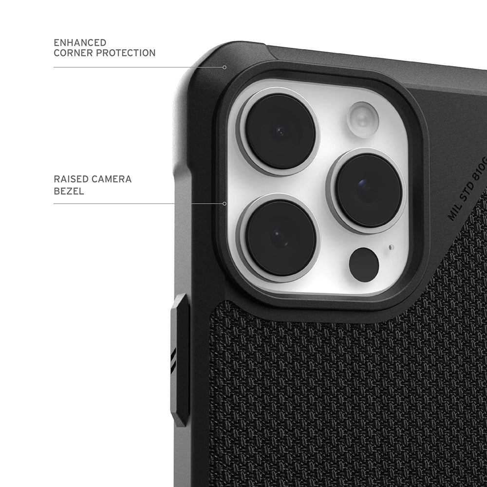 Custodia MagSafe per Apple iPhone 17 Pro, Urban Armor Gear, Metropolis LT Kevlar, Nera