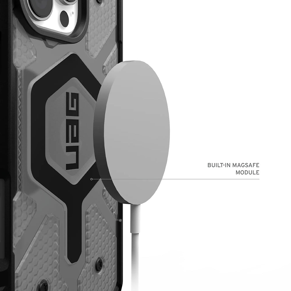 Coque MagSafe pour Apple iPhone 17 Pro, Urban Armor Gear, Pathfinder Clear, Gris