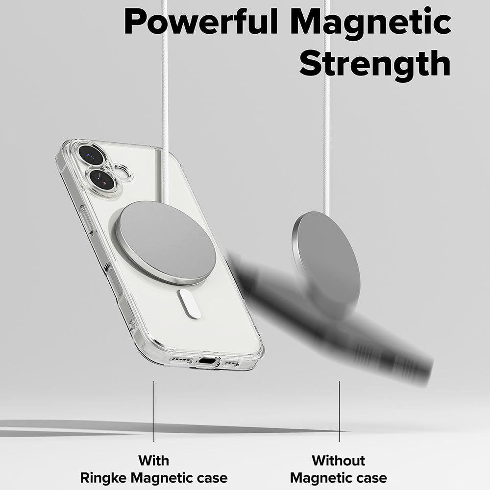 MagSafe Hülle für Apple iPhone 17, Ringke, Fusion, Transparent