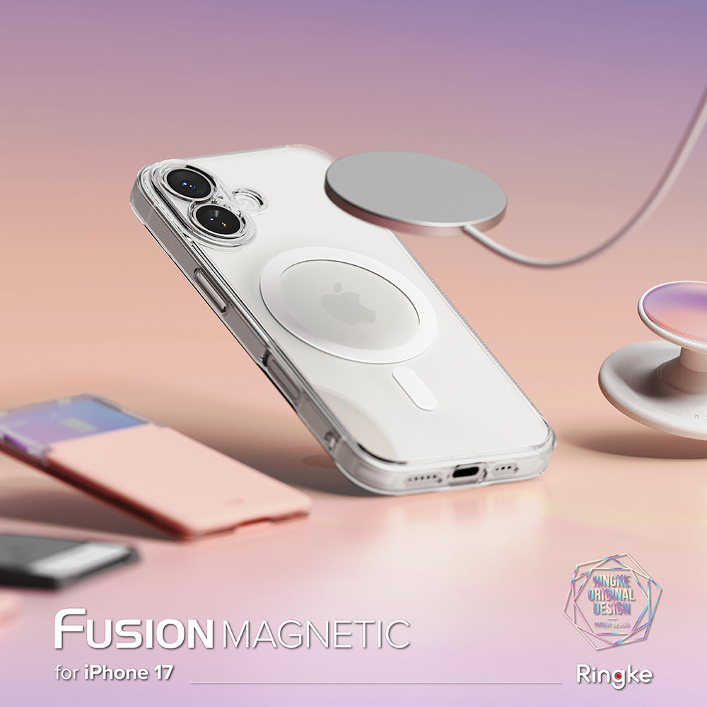 Étui MagSafe pour Apple iPhone 17, Ringke, Fusion, Mat Transparent