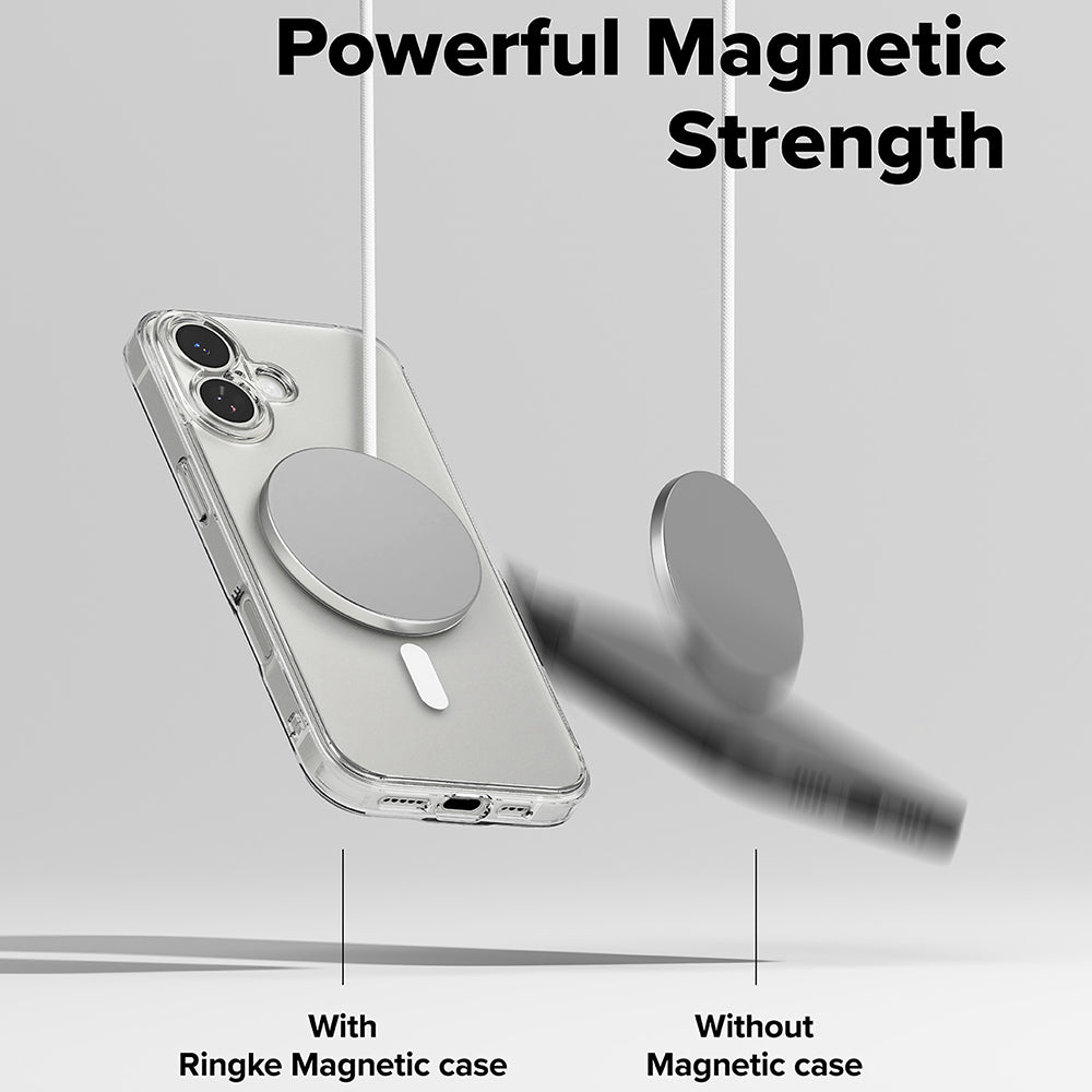 Étui MagSafe pour Apple iPhone 17, Ringke, Fusion, Mat Transparent