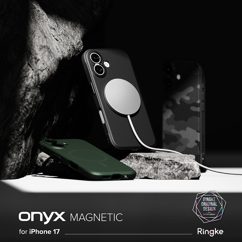Custodia MagSafe per Apple iPhone 17, Ringke, Onyx, Camuffamento