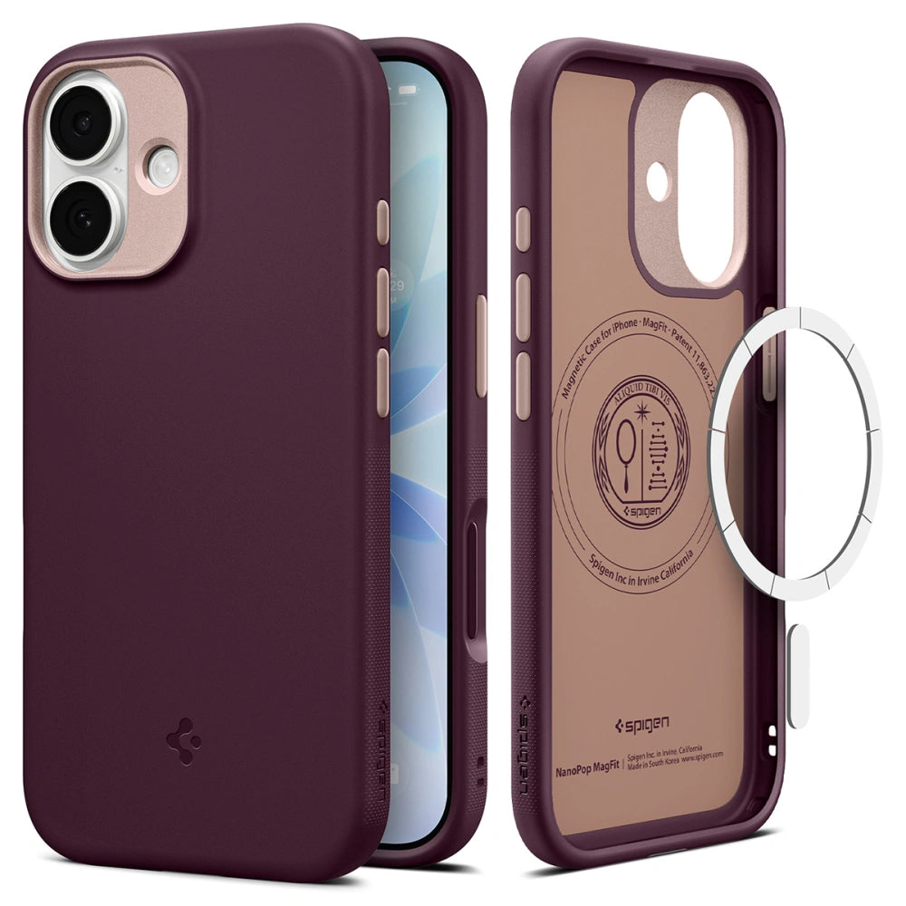 MagSafe Case for Apple iPhone 17, Spigen, Caseology Nano Pop, Cherry ACS10365