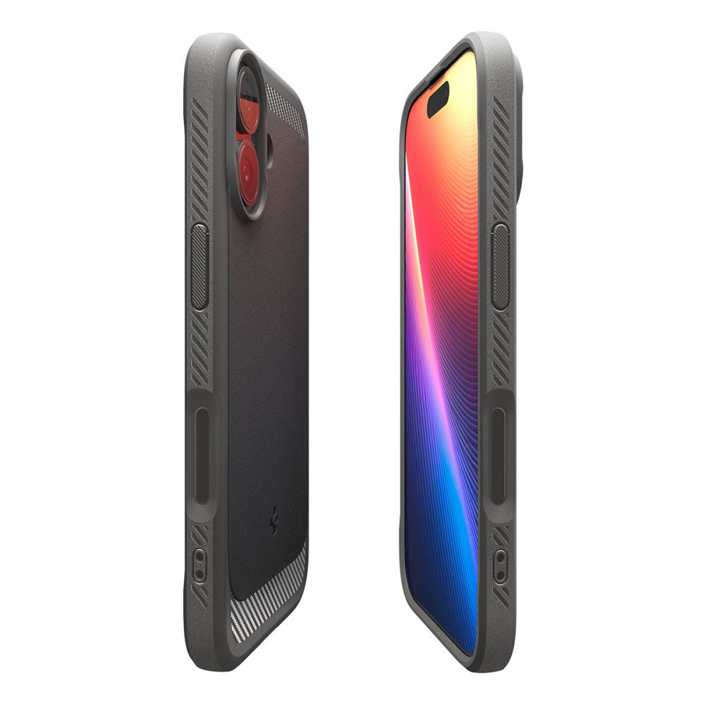 Coque MagSafe pour Apple iPhone 17, Spigen, Rugged Armor, Gris
