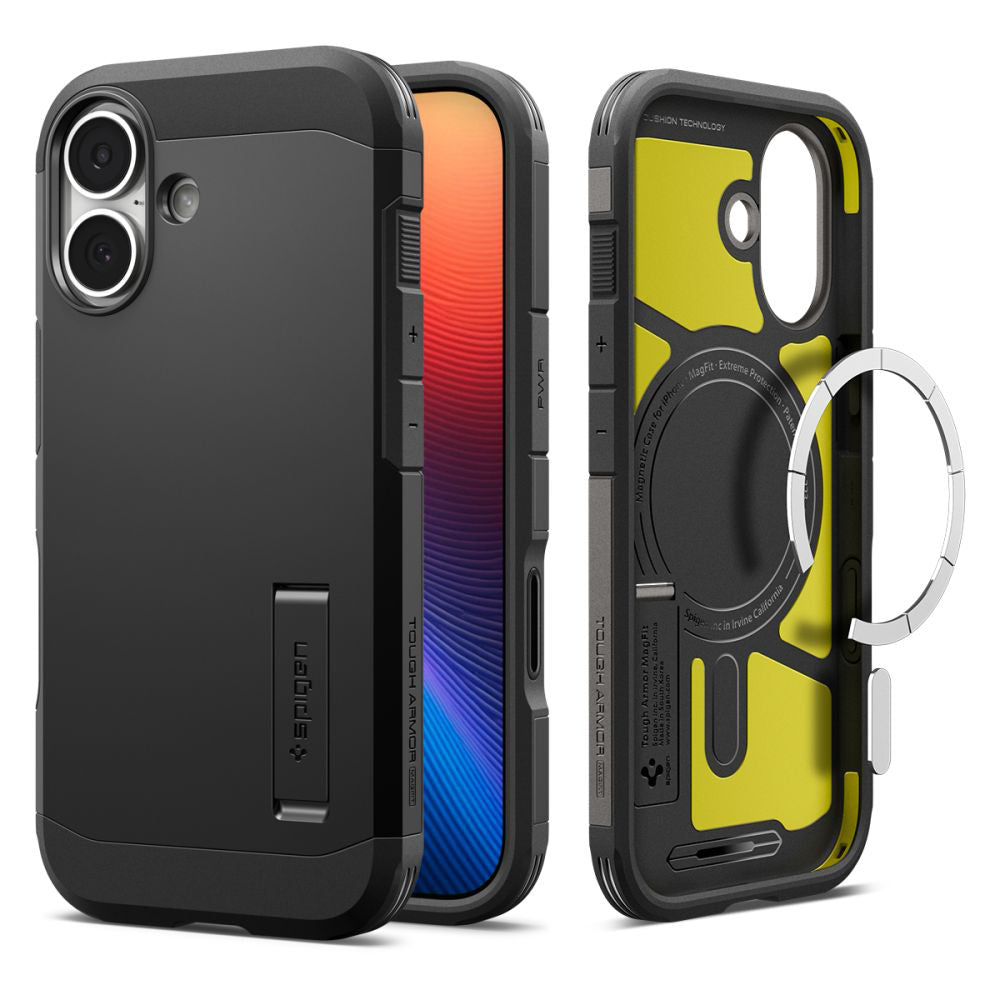 Coque MagSafe pour Apple iPhone 17, Spigen, Tough Armor T, Noire ACS10391