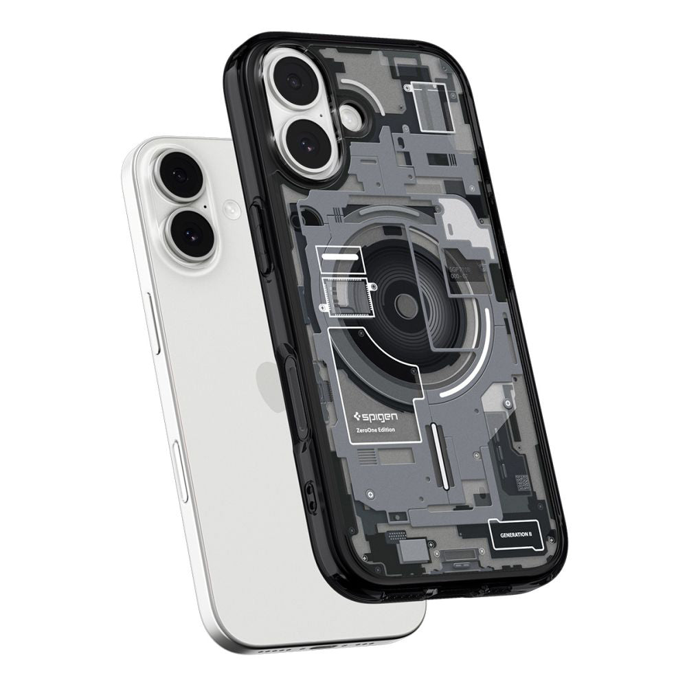 Custodia MagSafe per Apple iPhone 17, Spigen, Ultra Hybrid Zero One, Nera ACS10387