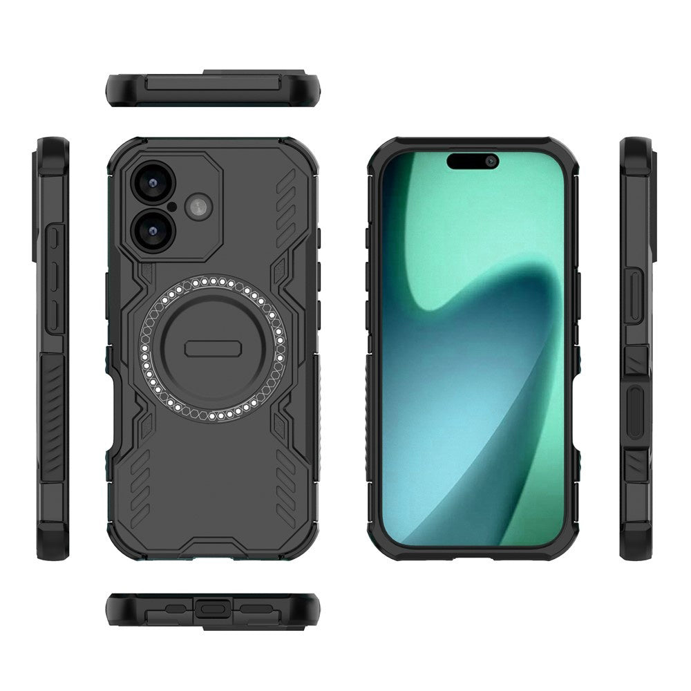 Custodia MagSafe per Apple iPhone 17, Techsuit, ArmorMag, Nera