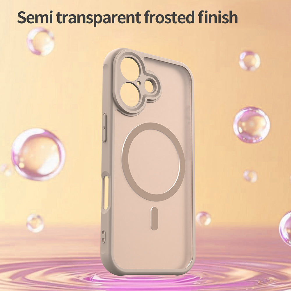 Custodia MagSafe per Apple iPhone 17, Techsuit, HaloFrost II, Dorata