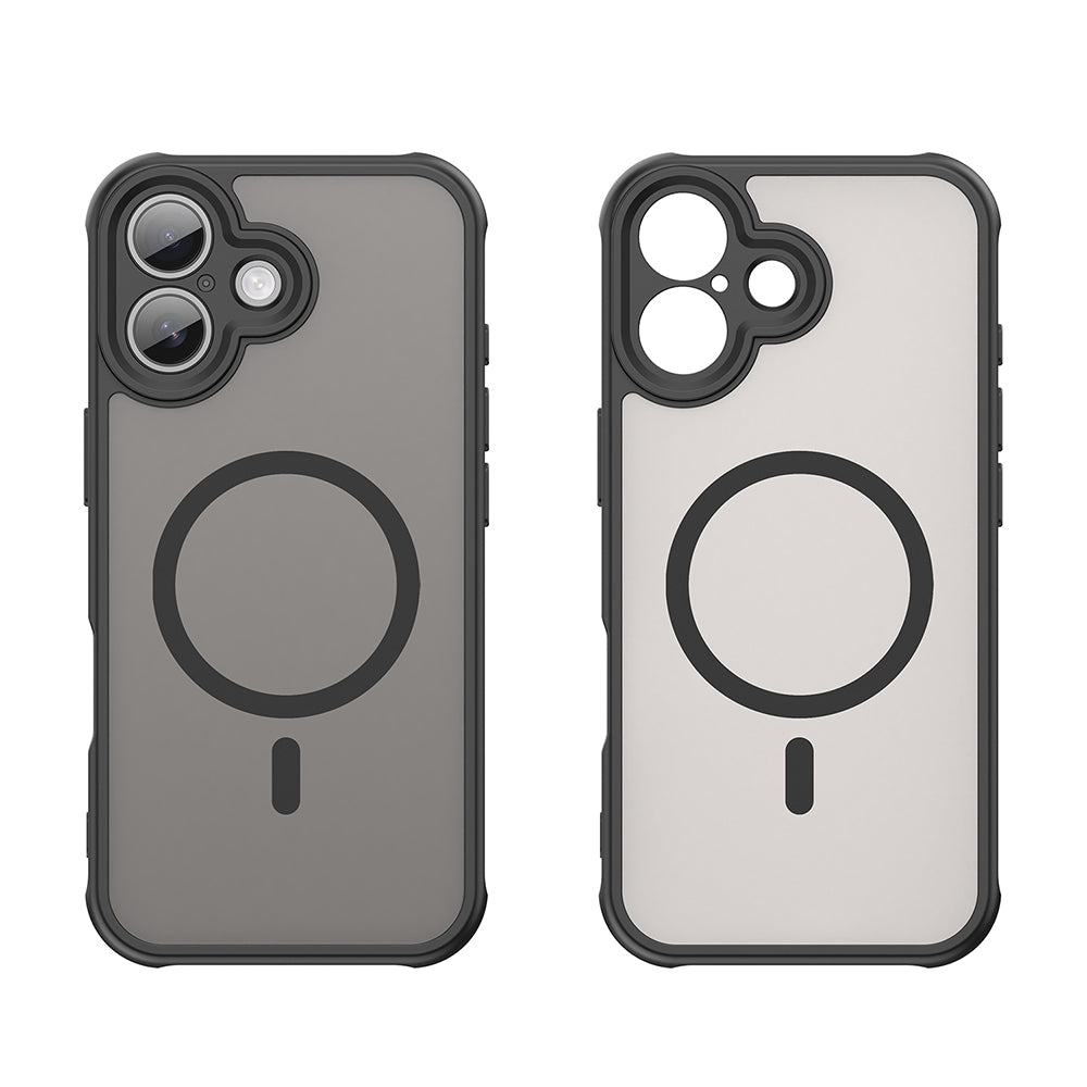 Custodia MagSafe per Apple iPhone 17, Techsuit, HaloFrost II, Nera