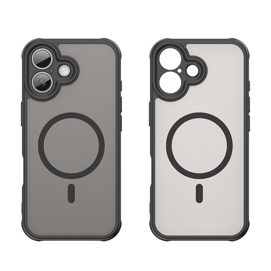 Custodia MagSafe per Apple iPhone 17, Techsuit, HaloFrost II, Nera