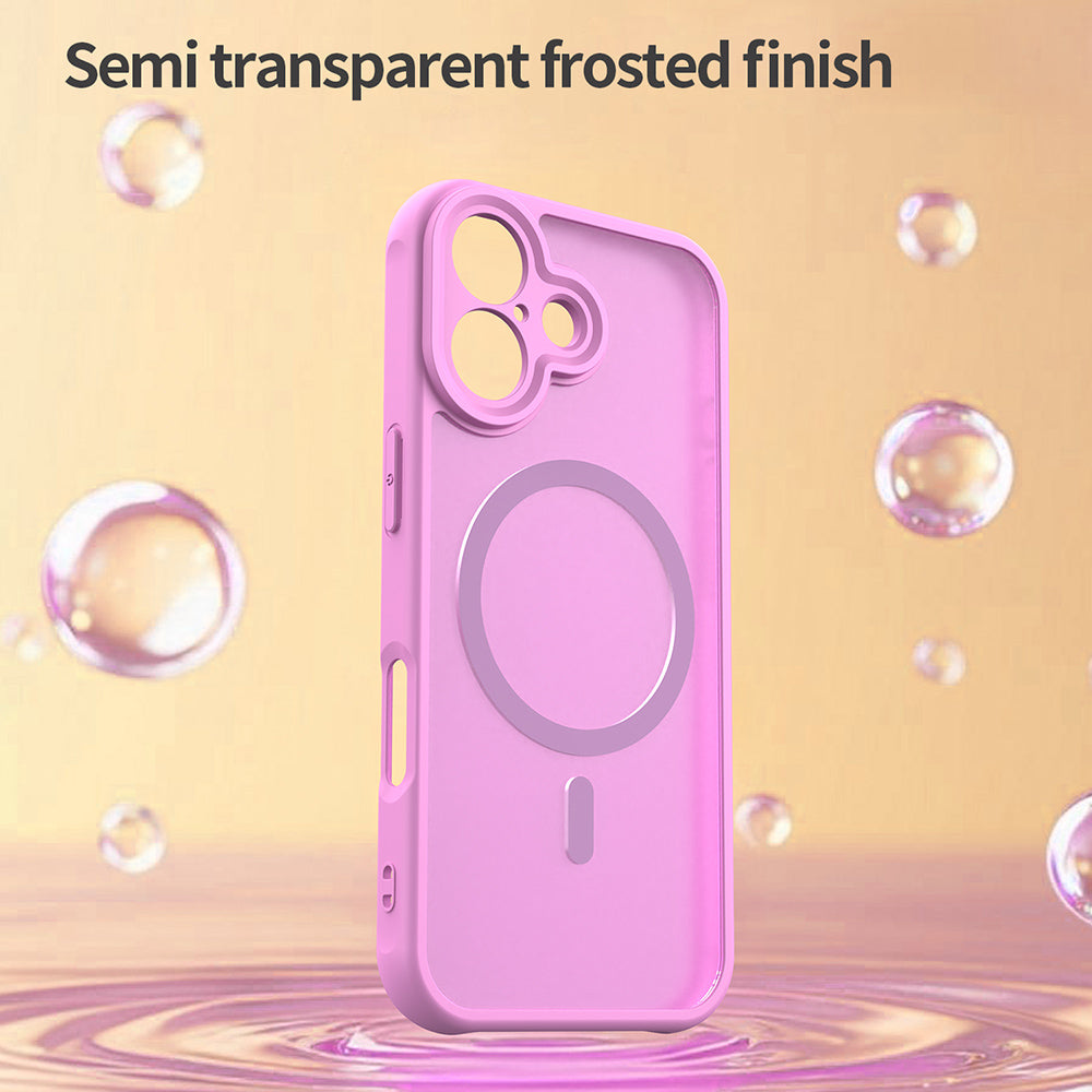 Étui MagSafe pour Apple iPhone 17, Techsuit, HaloFrost II, Rose