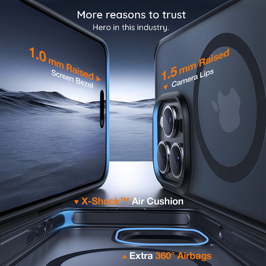 MagSafe Hülle für Apple iPhone 17, Torras, Pstand, Schwarz