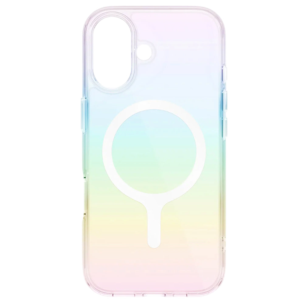 Custodia MagSafe per Apple iPhone 17, UNIQ, Iridescia MagClick, Multicolore