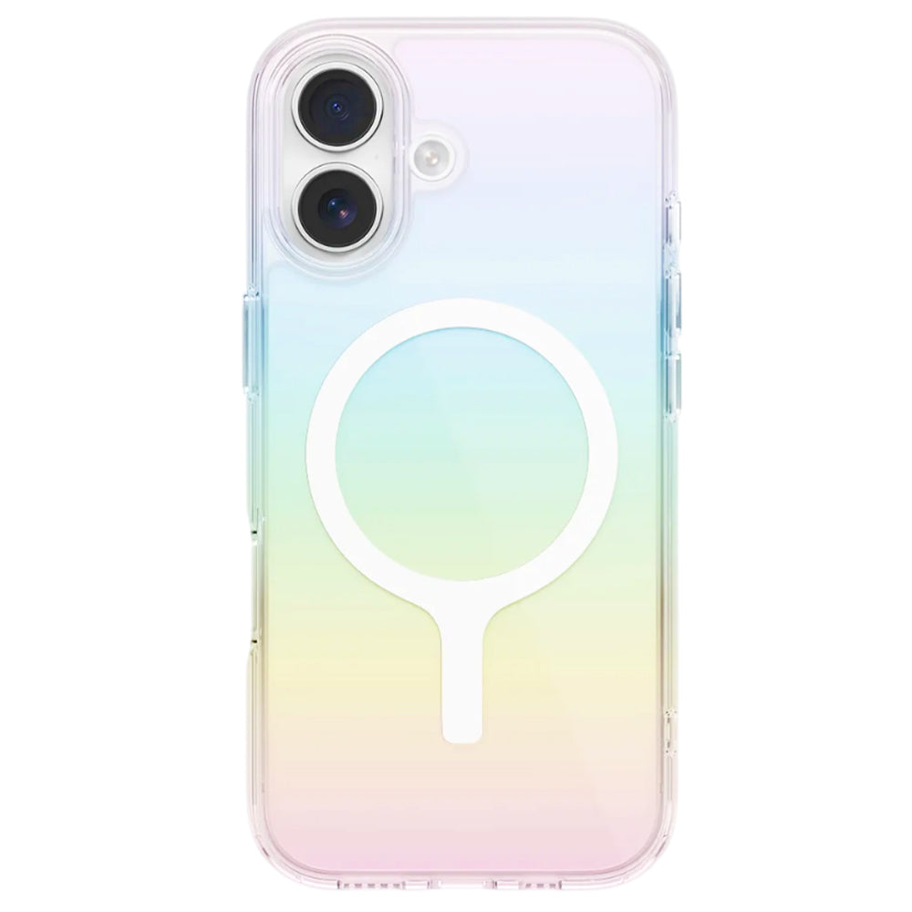Custodia MagSafe per Apple iPhone 17, UNIQ, Iridescia MagClick, Multicolore