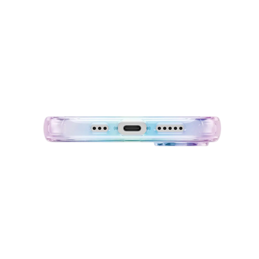 Custodia MagSafe per Apple iPhone 17, UNIQ, Iridescia MagClick, Multicolore
