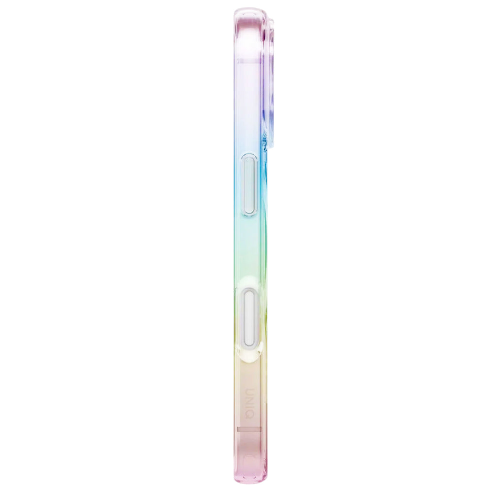 Custodia MagSafe per Apple iPhone 17, UNIQ, Iridescia MagClick, Multicolore
