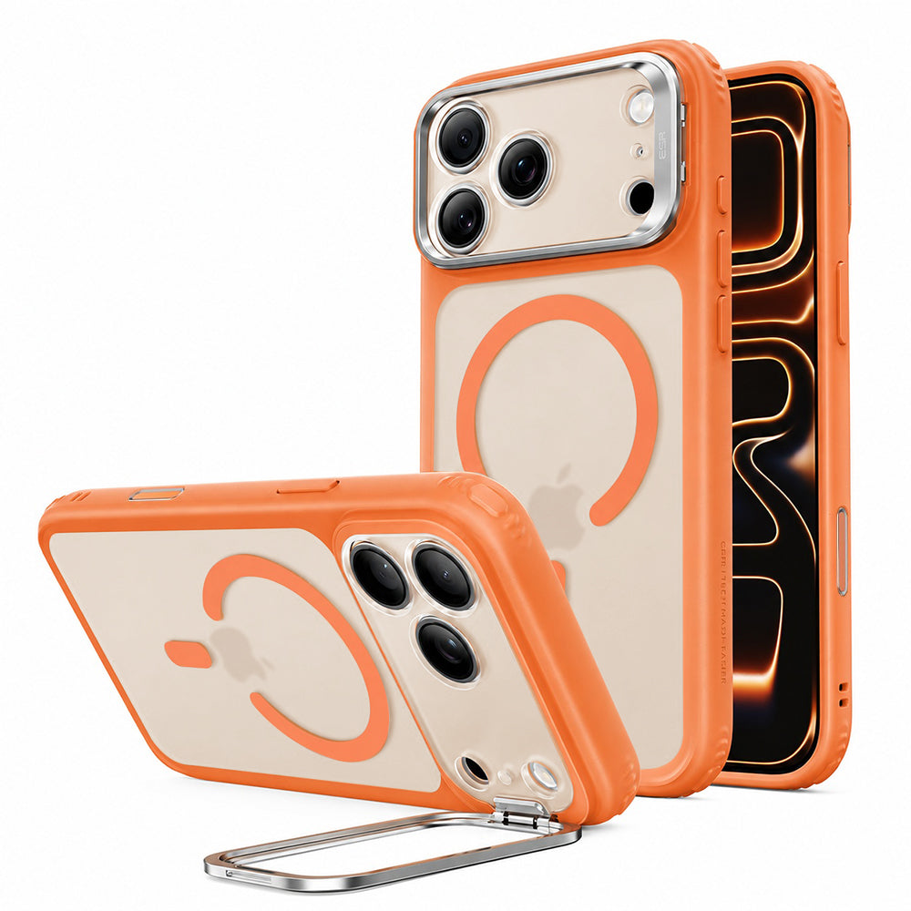 Custodia MagSafe per Apple iPhone 18 Pro / 17 Pro, ESR, Classic Hybrid Kickstand, Arancione Satinato