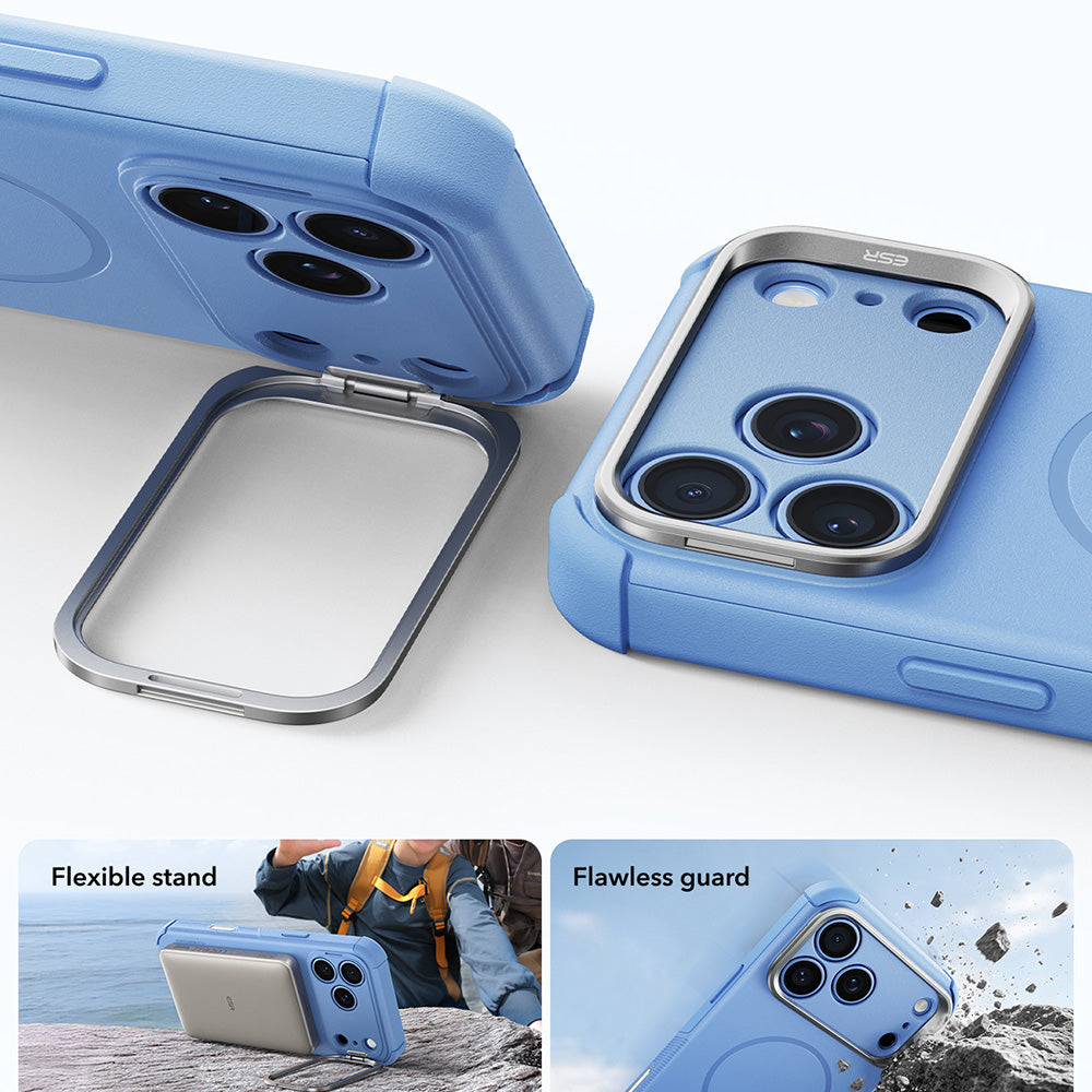 MagSafe-Hülle für Apple iPhone 18 Pro / 17 Pro, ESR, Cyber Armor Kickstand, Blau